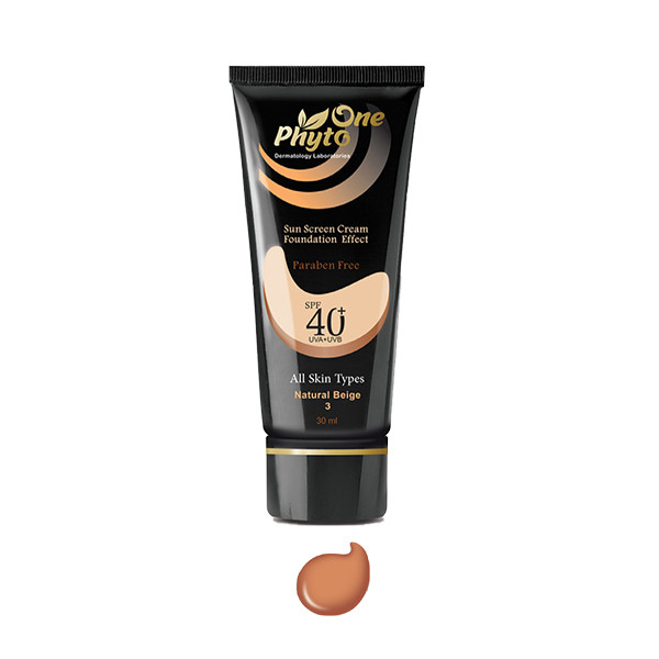 کرم ضد آفتاب رنگی فیتووان مدل Natural Beige SPF 40 مناسب انواع پوست  حجم 30 میلی لیتر