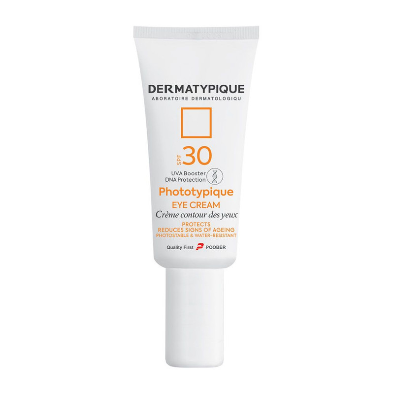 کرم ضد آفتاب بی رنگ دور چشم درماتیپیک SPF 30 مدل Phototypique محافظ UVA ،UVB مناسب برای انواع پوست حجم 20 میلی‌لیتر