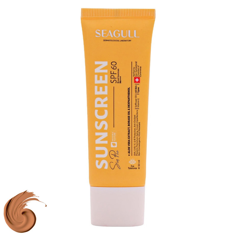 کرم ضد آفتاب رنگی سی گل SPF 60 مدل 908 مناسب برای پوست چرب و مختلط حجم 50 میلیلیتر