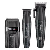 ماشین اصلاح موی سر و صورت شارژی وی جی ار مدل V-640 s3 مجموعه 3 عددی