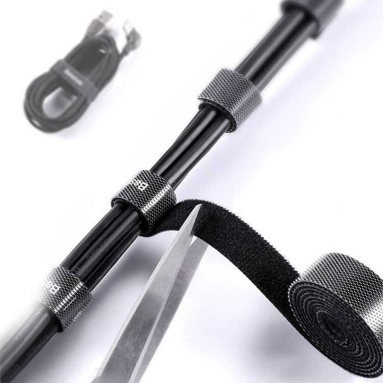 نگهدارنده کابل باسئوس مدل Velcro Strap ACMGT طول 3 متر