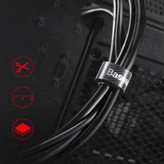 نگهدارنده کابل باسئوس مدل Velcro Strap ACMGT طول 3 متر