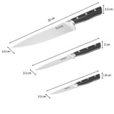سرویس چاقو 3 پارچه با تیغه استیل و با دسته پلیمر فشرده تفال مدل K281S3FT