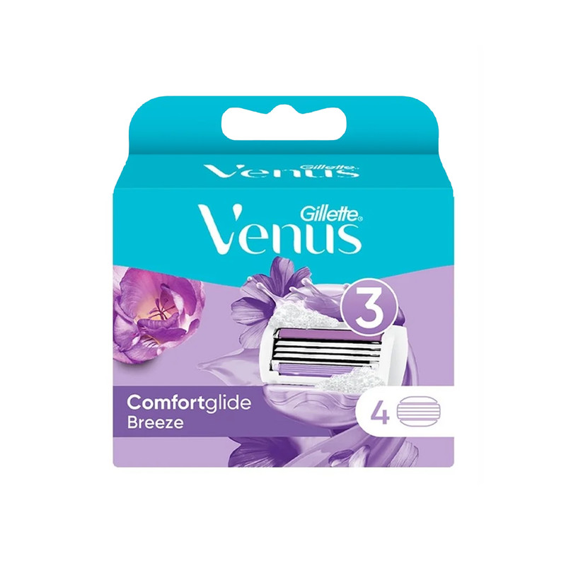 تیغ یدک ژیلت مدل Venus Comfortglide بسته 4 عددی