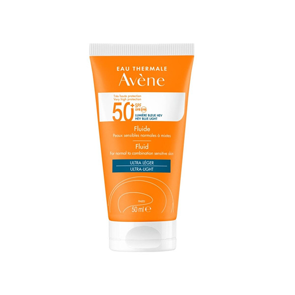 فلوئید ضد آفتاب بدون رنگ اون +SPF 50 مدل Ultra Light ‌مناسب انواع پوست حجم 50 میلی‌لیتر