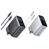 شارژر دیواری 140 وات چهار پورت انکر مدل B2697KZ1 به همراه کابل USB-C به طول 1.5 متر