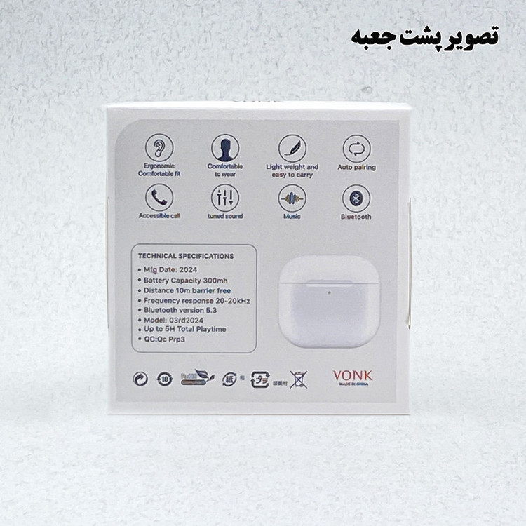 هدفون بلوتوثی وونک مدل True 4
