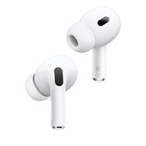 هدفون بلوتوثی اپل مدل AirPods Pro 2nd Generation با نویز کنسلینگ فعال (ANC)، نویز کنسلینگ میکروفون (ENC)، درگاه شارژ USB Type-C، با قابلیت شارژ بیسیم، دارای میکروفون دوگانه از نوع Beamforming، مقاومت در برابر رطوبت و عرق