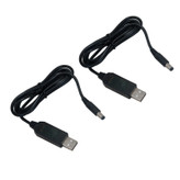 کابل تبدیل USB به DC مدل 12 ولت طول 1 متر بسته 2 عددی