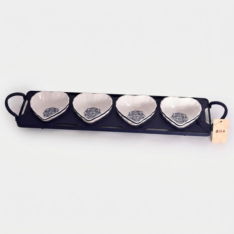 اردوخوری بیویکی طرح آترین کد 475534، مجموعه 4 عددی، مناسب سرو و پذیرایی، قابل شستشو در ماشین ظرفشویی